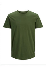 JACK&JONES T-SHIRT MALE KNIT ODF100 12113648 - Koyu Haki