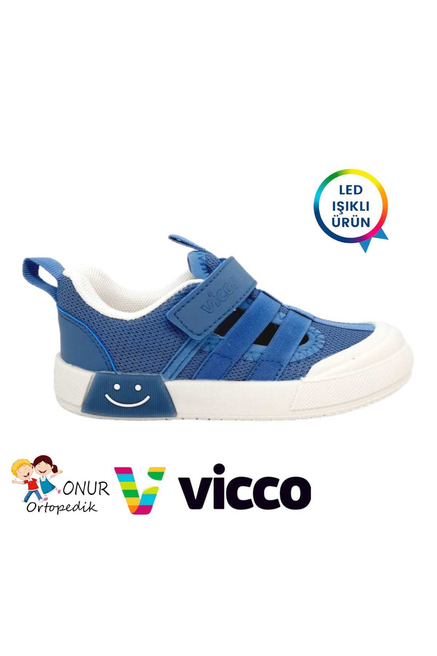 vicco momo patik ışıklı ayakkabı 346.p24y.145 - Mavi