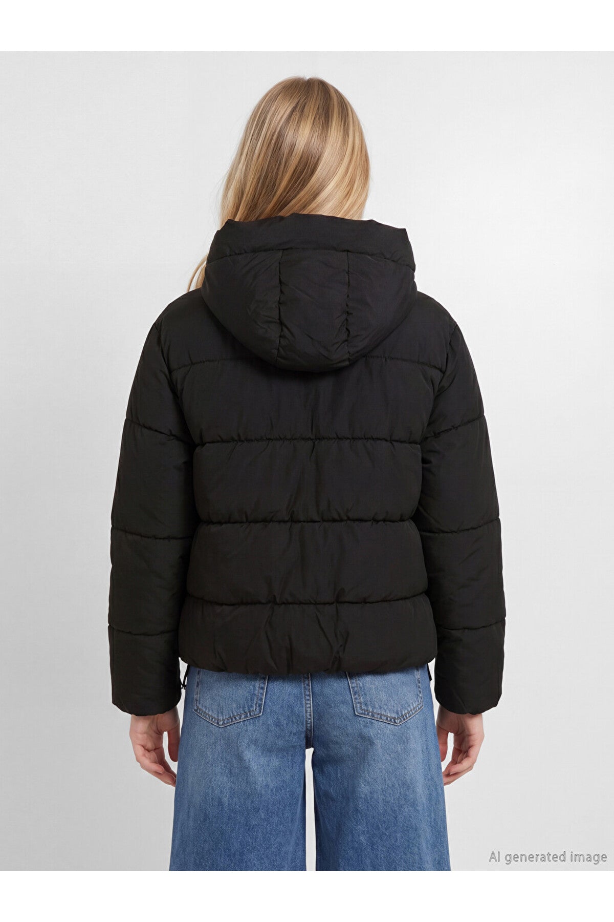 LC Waikiki Kadın Şişme Mont W69114B8 - Siyah