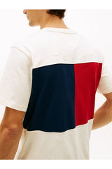 Tommy Hilfiger Erkek FLAG TEE MW0MW42382Z00 - Sarı