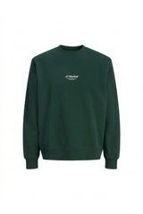 JACK&JONES PLUS JJESOHO SWEAT CREW NECK NOOS PLS 12284682 - Koyu Yeşil
