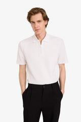 DeFacto D7227AX Erkek Polo Yaka T-Shirt - Kırık Beyaz