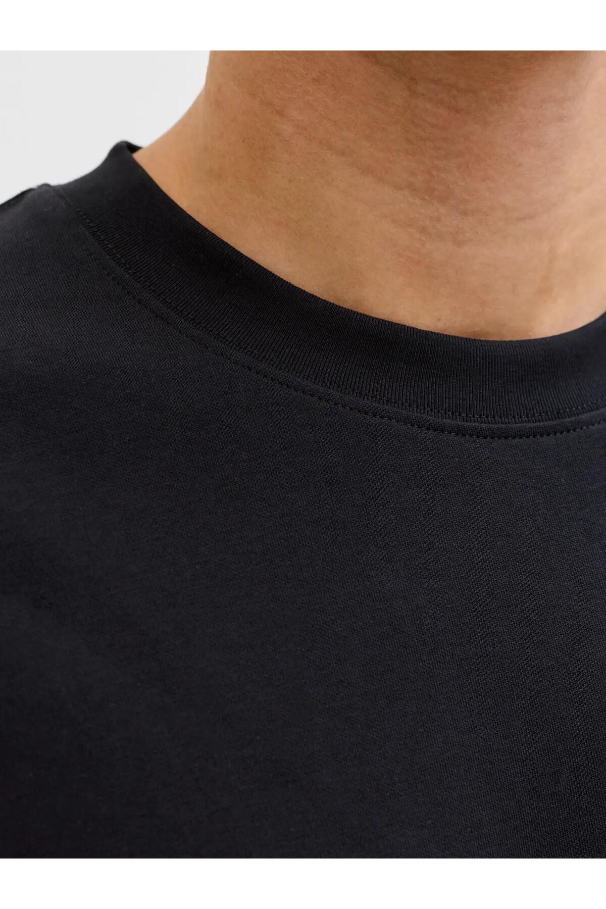 Jack & Jones Barron Erkek T-Shirt 12298906 - Siyah