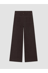 LCW KADIN W6DE34C8 PNT,EZO-SOLID - Kahverengi