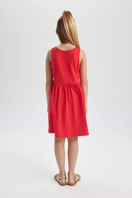 Defacto Çocuk Knitted Dress B4336A8 - Kırmızı