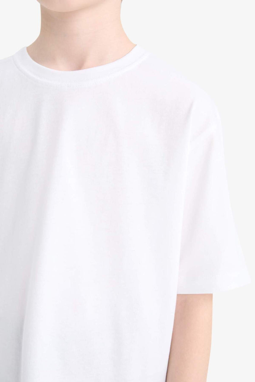 Defacto Çocuk Short Sleeve T-Shirt K1687A6 - Beyaz