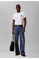 Calvin Klein Erkek SS 20S EASY COLLEGIATE BADGE TEE LV04RF294G - Siyah