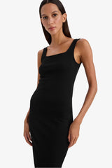 Defacto Kadın Short Sleeve Knitted Dress Z7577Az - Siyah