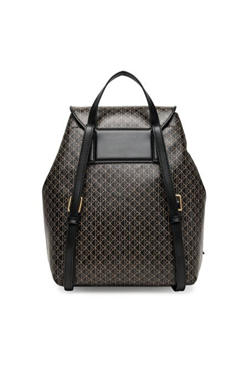 Calvin Klein Kadın EMBLEM AOP MINI BACKPACK LV04F3507G - Siyah