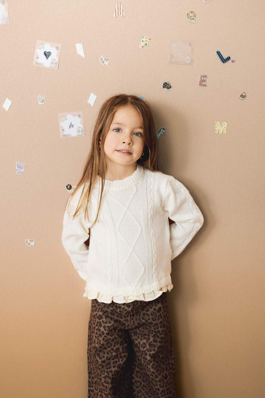 Defacto Çocuk Pullover F2445A5 - Ekru