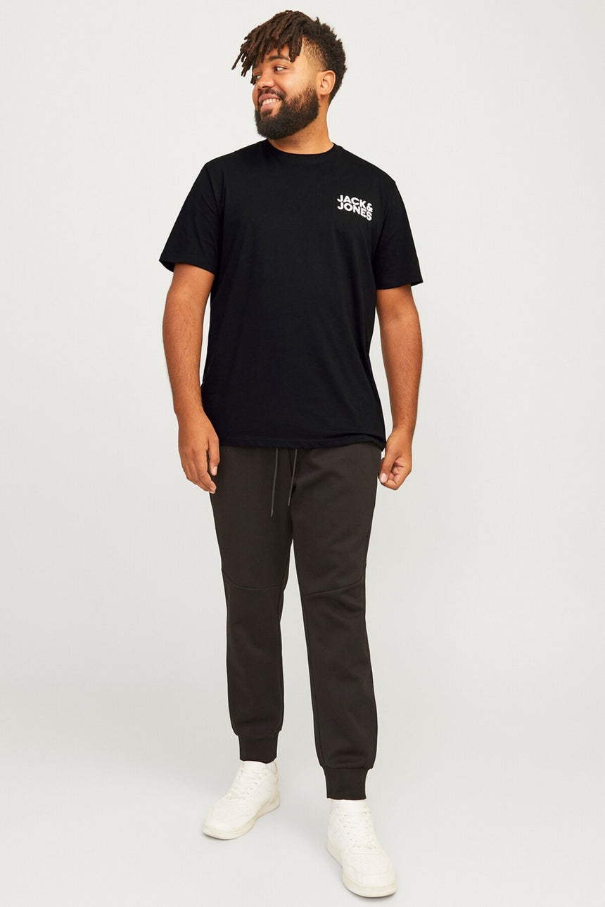 jack&jones jjecorp logo tee ss o-neck noss tshırt 12151955 - Siyah