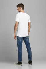 Jack & Jones Corp Logo Erkek T-Shirt 12151955 - Beyaz
