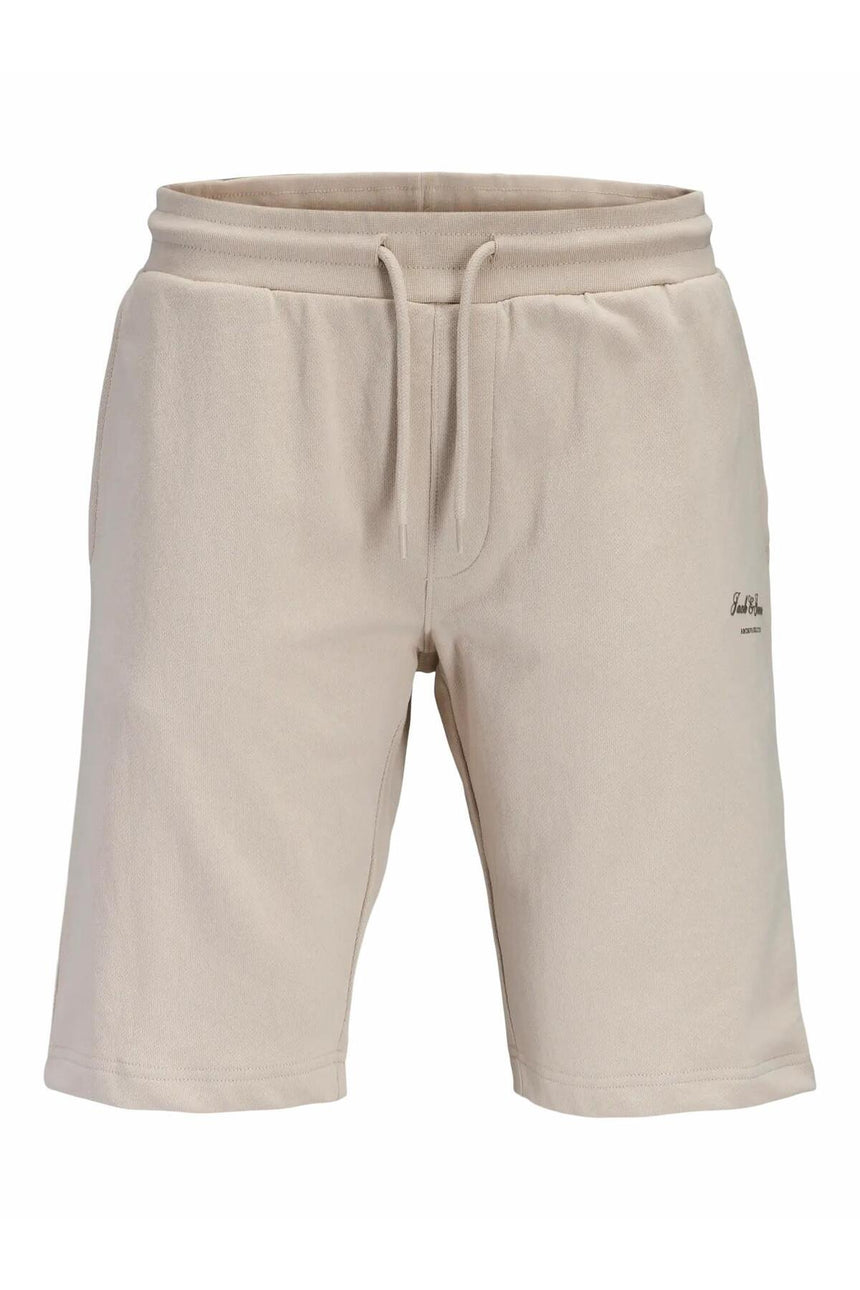 JACK&JONES JPSTGORDON ARCHIVE SWEAT SHORTS MID SN 12288638 - Bej/ Açık Gri