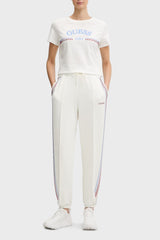 GUESS KADIN BERTHE CUFFED JOGGER V6RB01KCAY2 - Beyaz