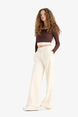 Defacto Kadın Trousers A0954AX - Ekru
