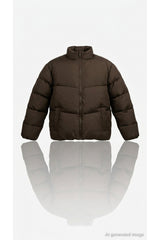 Jack & Jones Kids Maeve Kız Çocuk Şişme Mont 12308240 - Kahverengi