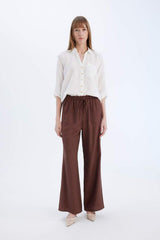Defacto Kadın Long Sleeve Shirt M9407Az - Kırık Beyaz