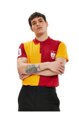 Galatasaray Unisex Polo Yaka T-Shirt - Sarı / Kırmızı