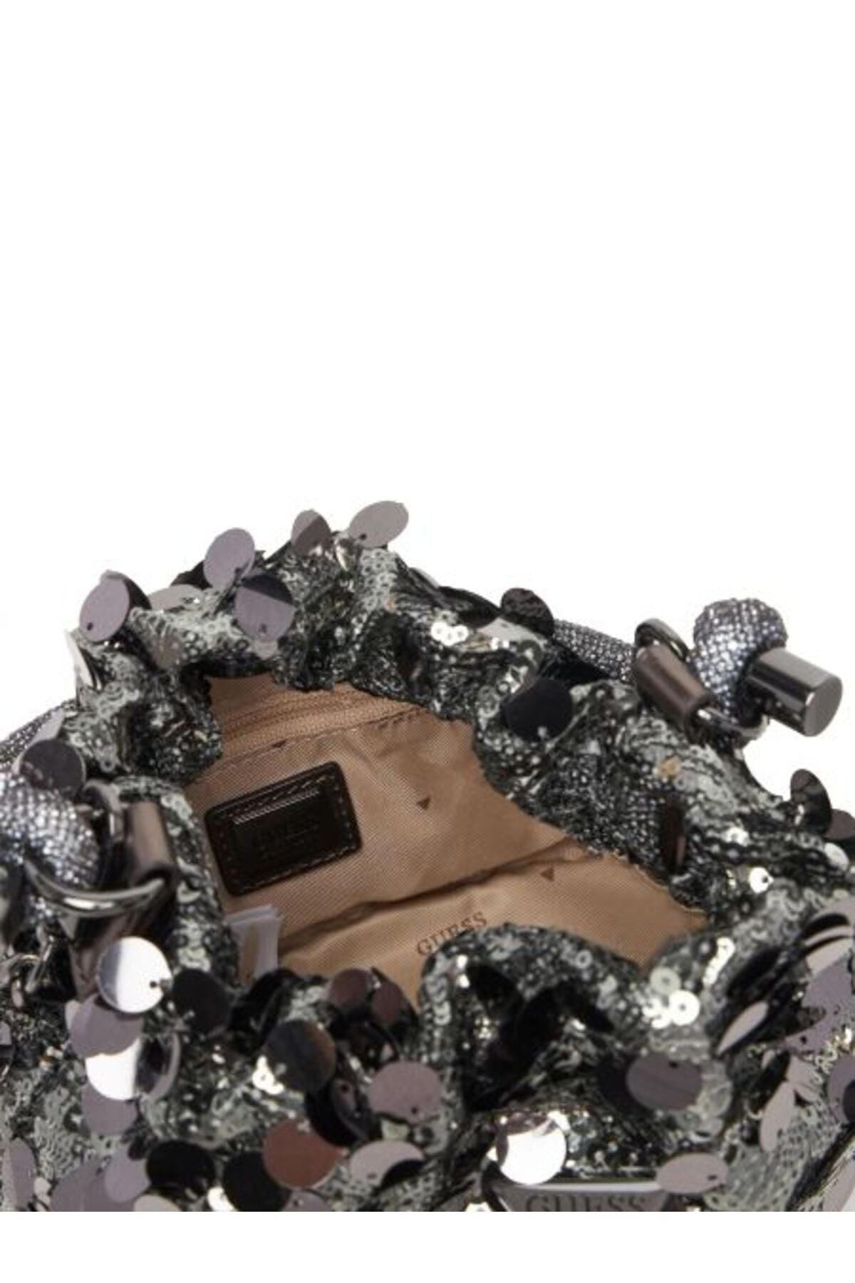 Guess Holiday Shine Kadın Omuz Çantası HWEM9538750 - Metalik Gri