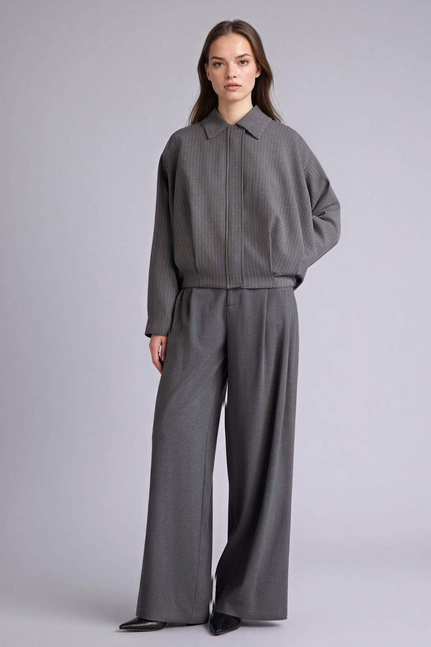 DeFacto H0097AX Kadın Blazer Ceket - Antrasit