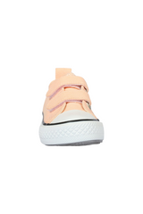 Sporline Vicco pudra pembe renkli, cırt cırtlı, kanvas kadın sneaker ayakkabı
