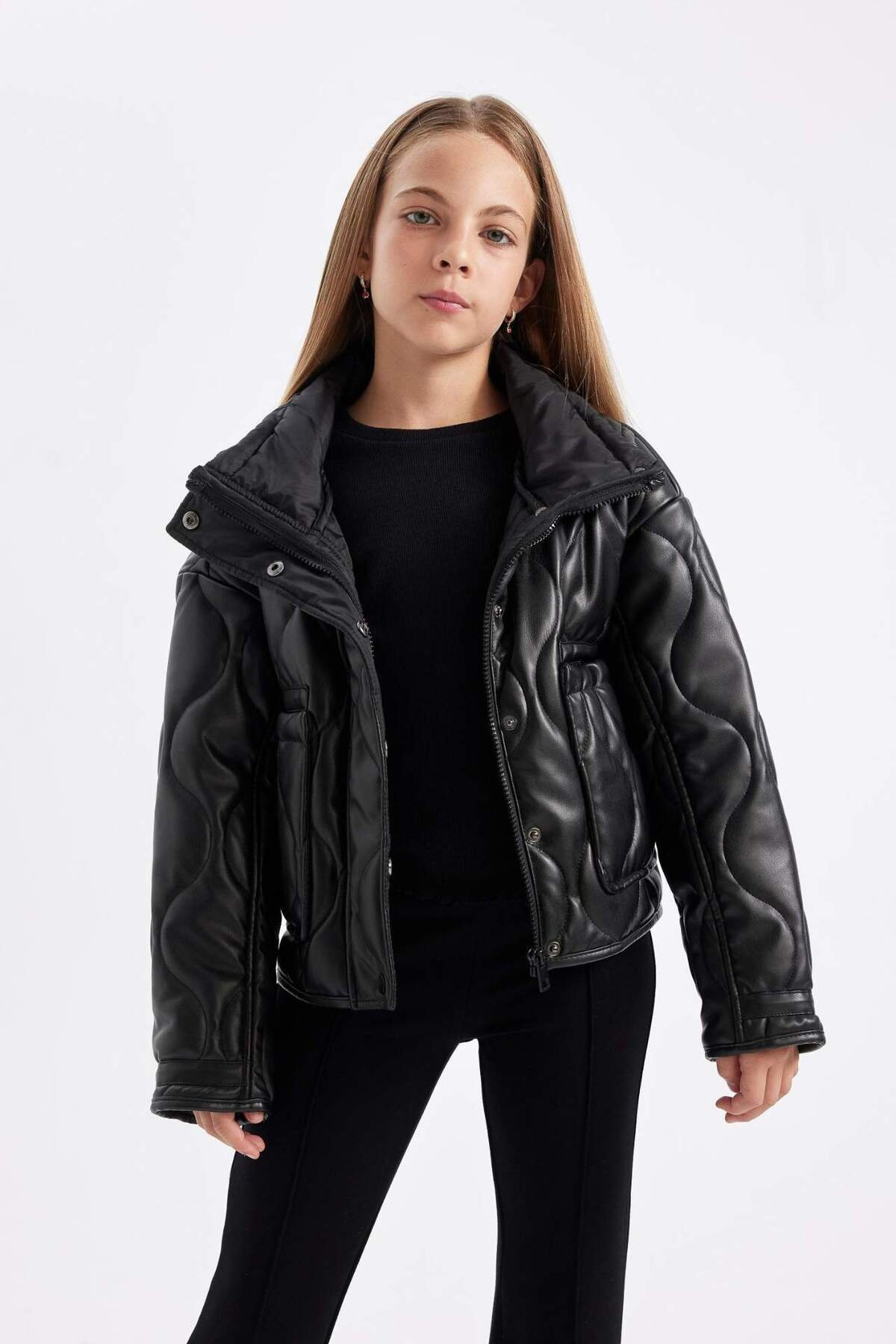 Defacto Çocuk Mont C5486A8 - Siyah