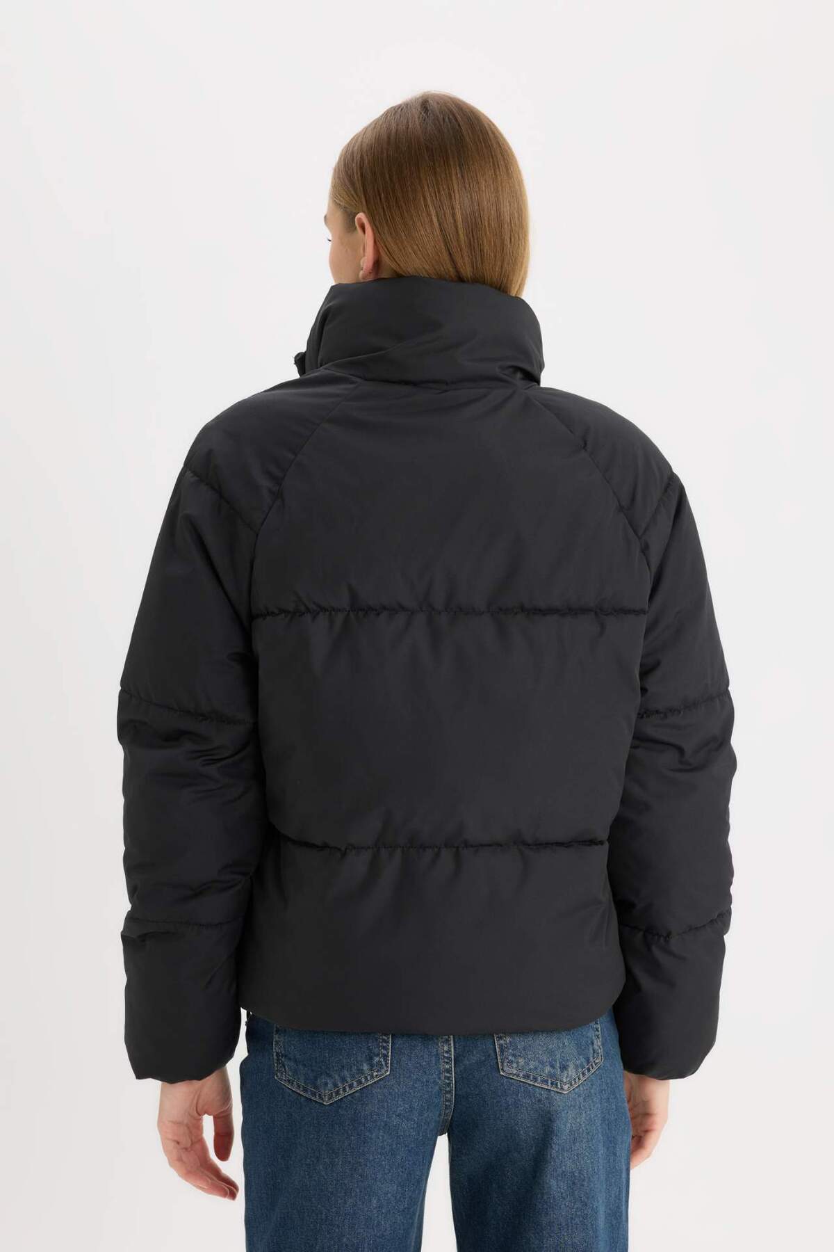 DeFacto Kadın Mont H3822AX - Siyah