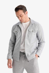 DeFacto D7533AX Erkek Mont - Gri