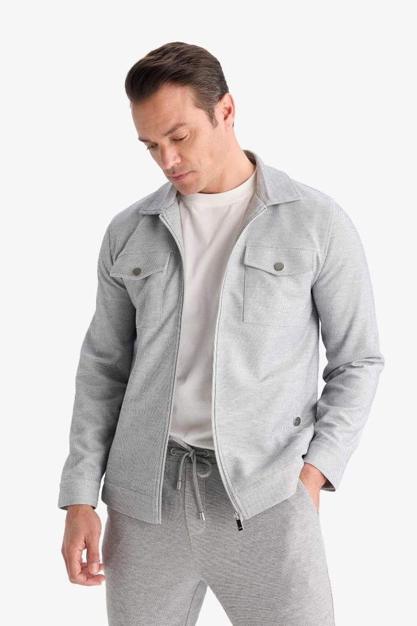 DeFacto D7533AX Erkek Mont - Gri