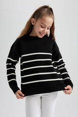 Defacto Çocuk Pullover Z0194A6 - Siyah