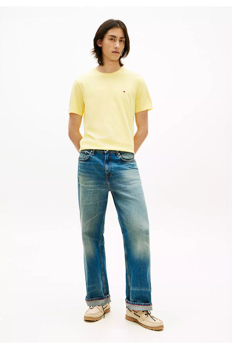 Tommy Hilfiger Erkek ESS SEASONAL REG FIT SOLID TEE MW0MW39995 - Sarı
