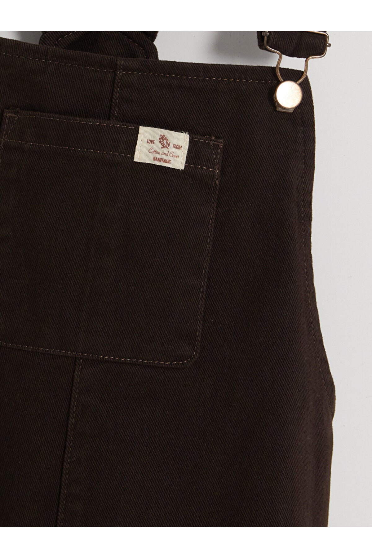 LC Waikiki Kadın Jean Salopet Elbise W6EK35B8 - Koyu Kahverengi