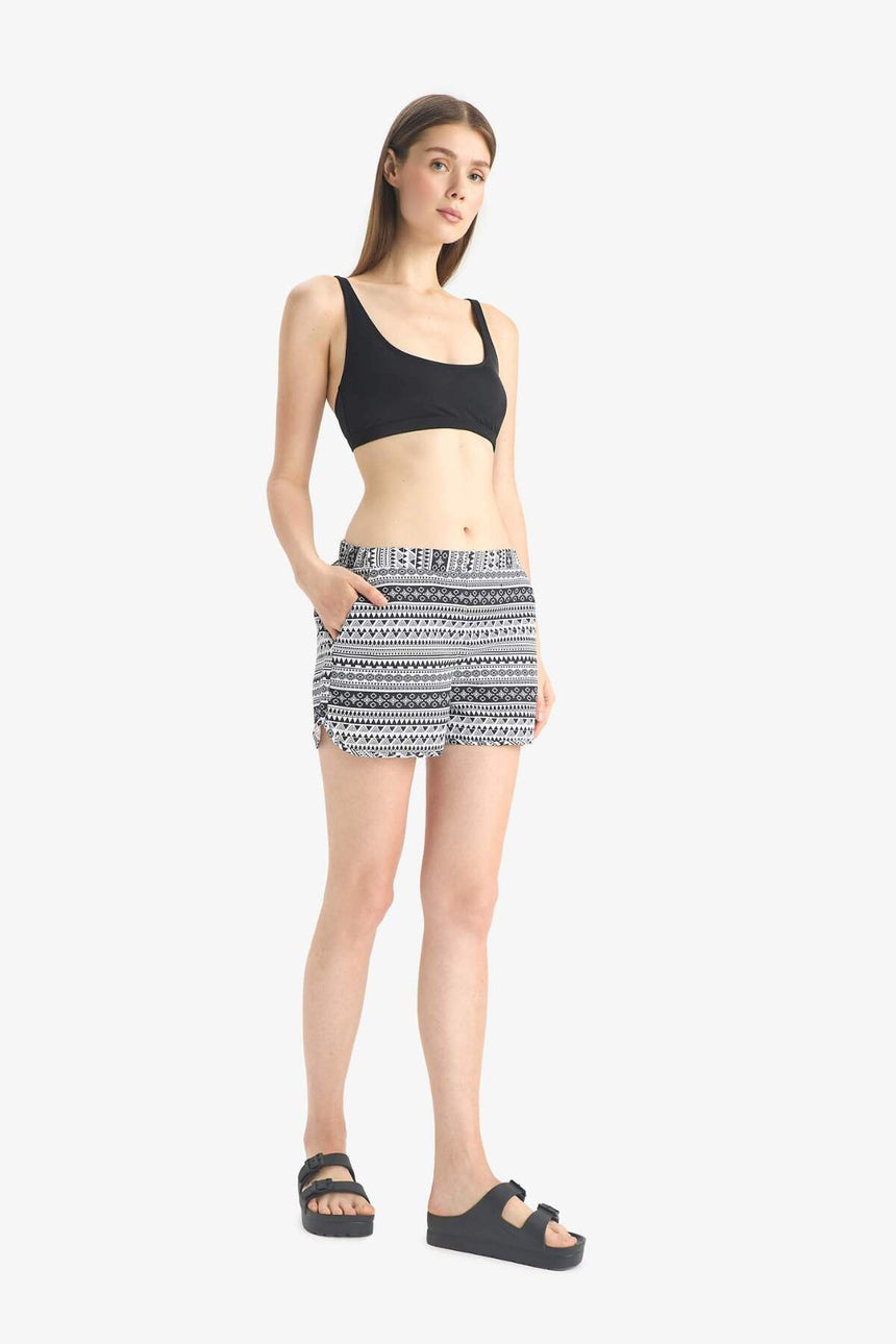 Defacto Kadın Swimming Short T5232Az - Siyah