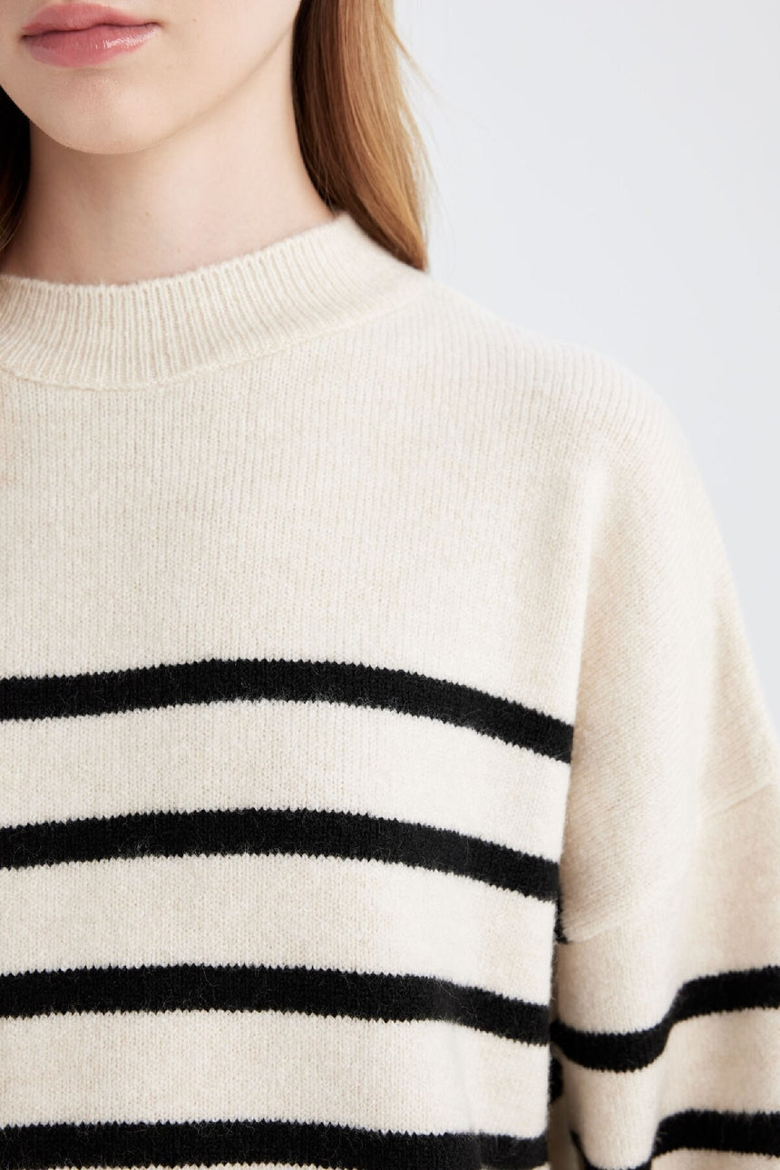 Defacto Kadın Pullover A7047Ax - Ekru
