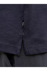 JACK&JONES JPRBLAETHAN SS ZIP POLO SN 12292992 - Koyu Mavi