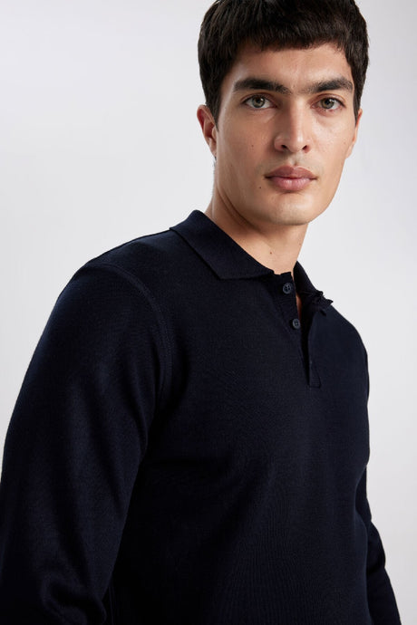Defacto Erkek Pullover B9713AX - Siyah