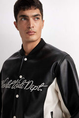 Defacto Erkek Pu Mont D6242Ax - Siyah