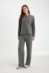 Defacto Kadın Trousers D0361AX - Antrasit