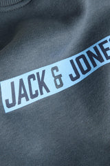 JACK&JONES JJMUNK SWEAT CREW NECK 12298431 - Koyu Gri
