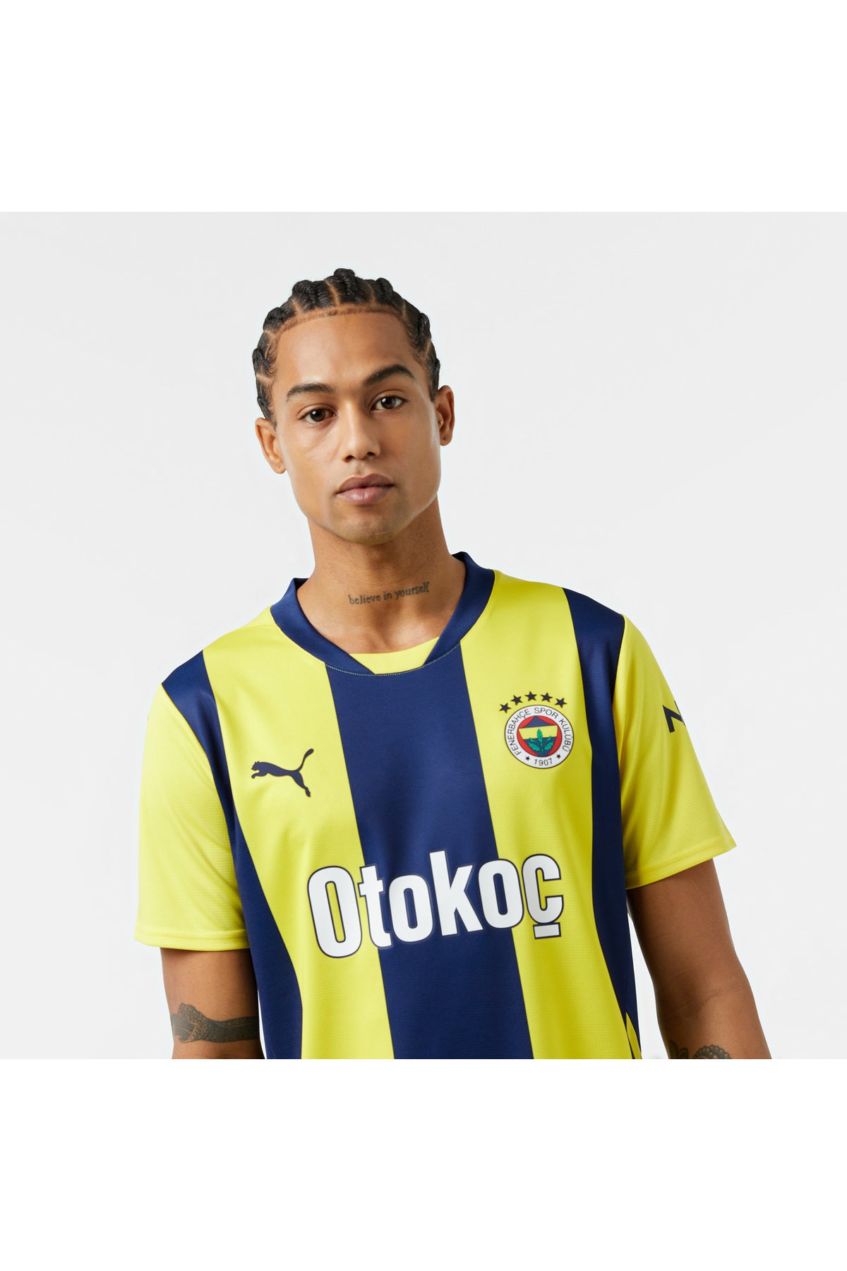 Puma Fenerbahçe İç Saha Erkek Forma 775360 - Sarı/Lacivert