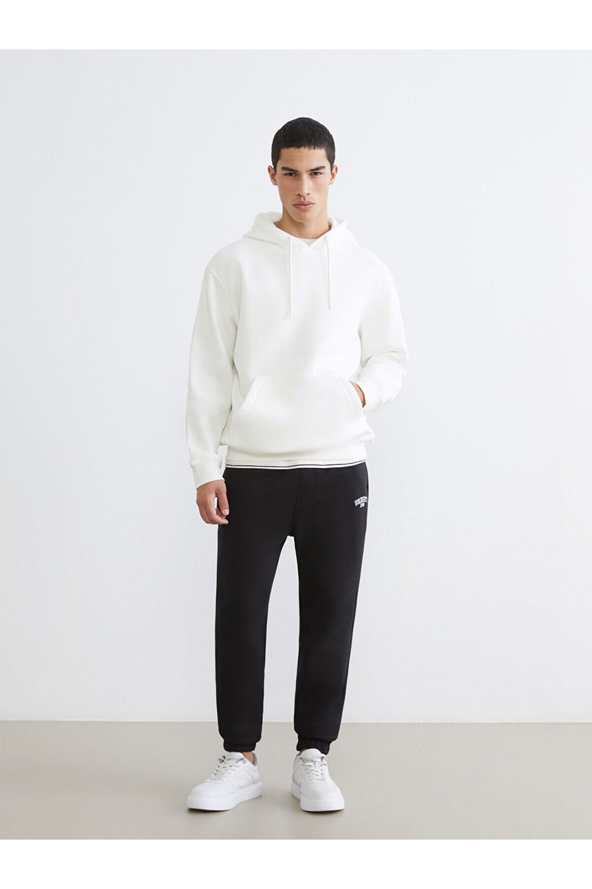 LC Waikiki Erkek Sweatshirt W5M615AA - Ekru