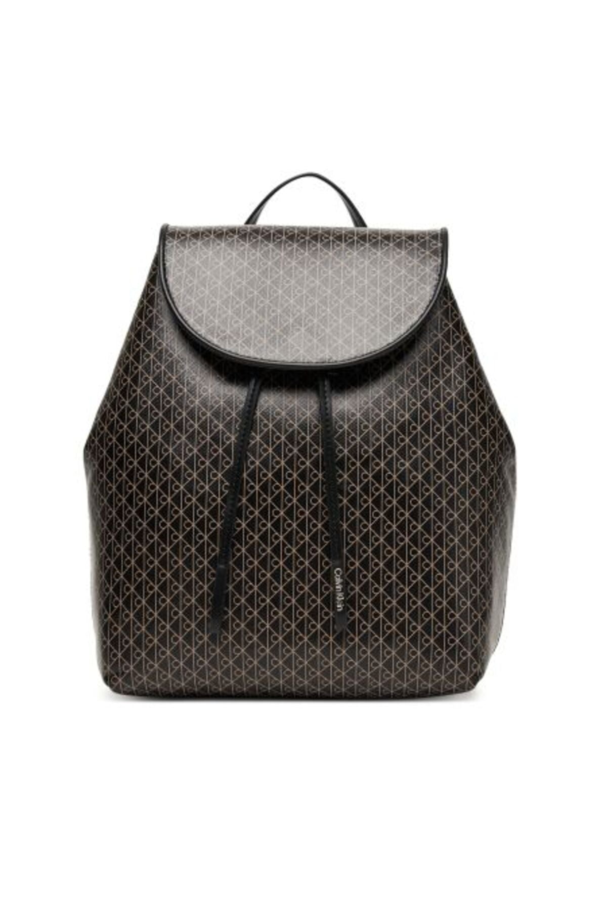 Calvin Klein Emblem AOP Mini Backpack Kadın Sırt Çantası LV04F3507G - Siyah