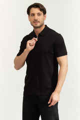 Calvin Klein Erkek SS SUPIMA ZIP POLO LV04LE255G - Siyah