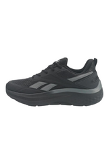 Sporline Reebok Prime Walk Ultra II siyah kadın tekstil yürüyüş ayakkabısı, yan profil görünümü.