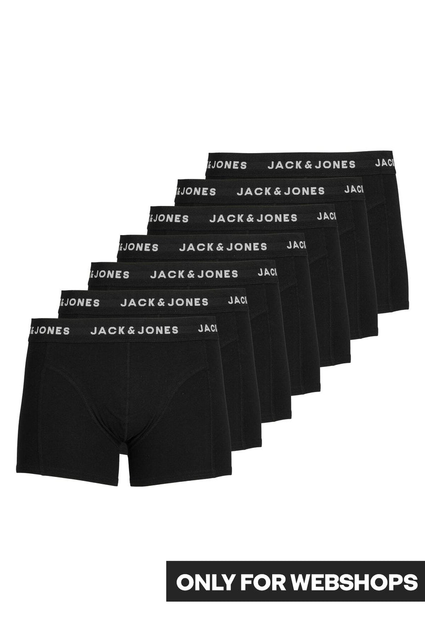 JACK&JONES JACHUEY TRUNKS 7 PACK NOOS 12171258 - Siyah