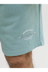JACK&JONES JPSTGORDON BRANDON SWEAT SHORTS MID 12292136 - Mavi