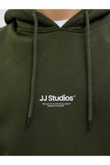 Jack & Jones Erkek Sweatshirt 12278789 - Koyu Yeşil