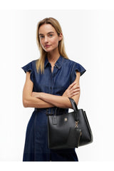 Tommy Hilfiger Kadın TH ICON MINI SATCHEL AW0AW18722 - Siyah