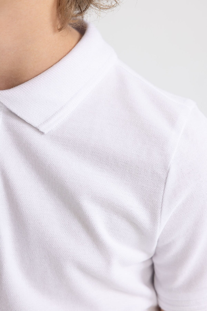 DeFacto K1689A6 Çocuk Polo Yaka T-Shirt - Beyaz