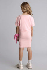 Defacto Çocuk Knitted Dress D2339A8 - Pembe